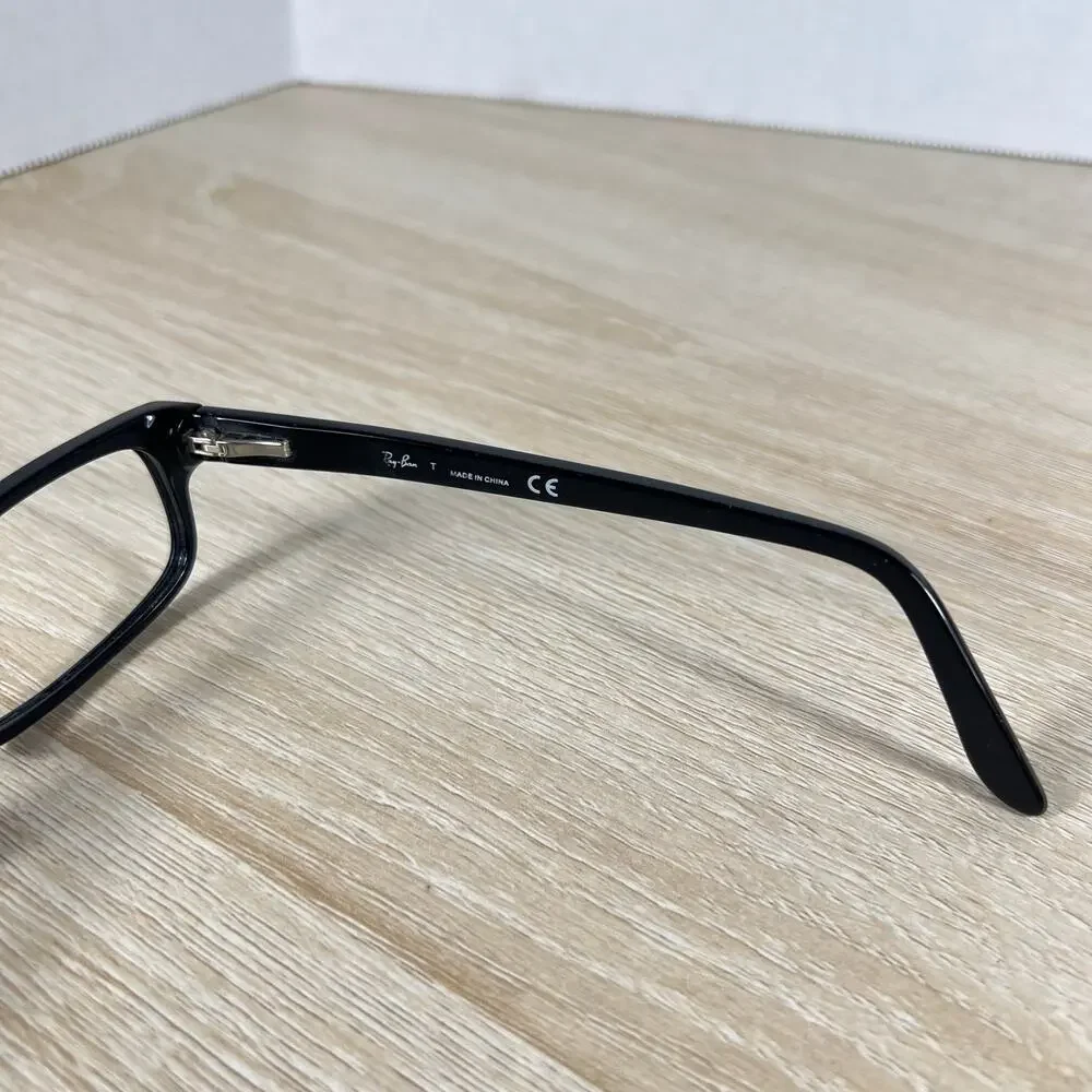 Ray-Ban RB5187 2000 Eyeglasses Black Rectangular Full Rim Frames Only 50-16-140